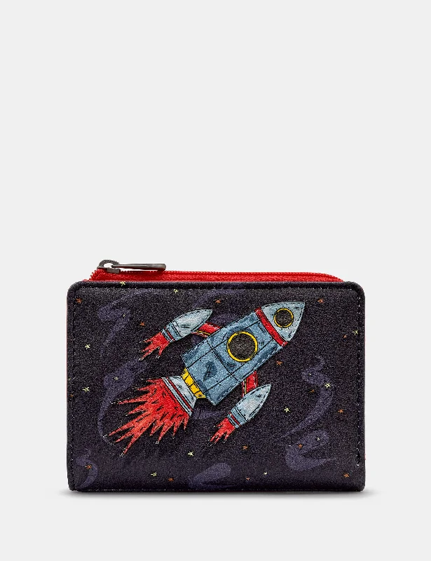 Blast Off Leather Flap Over Purse