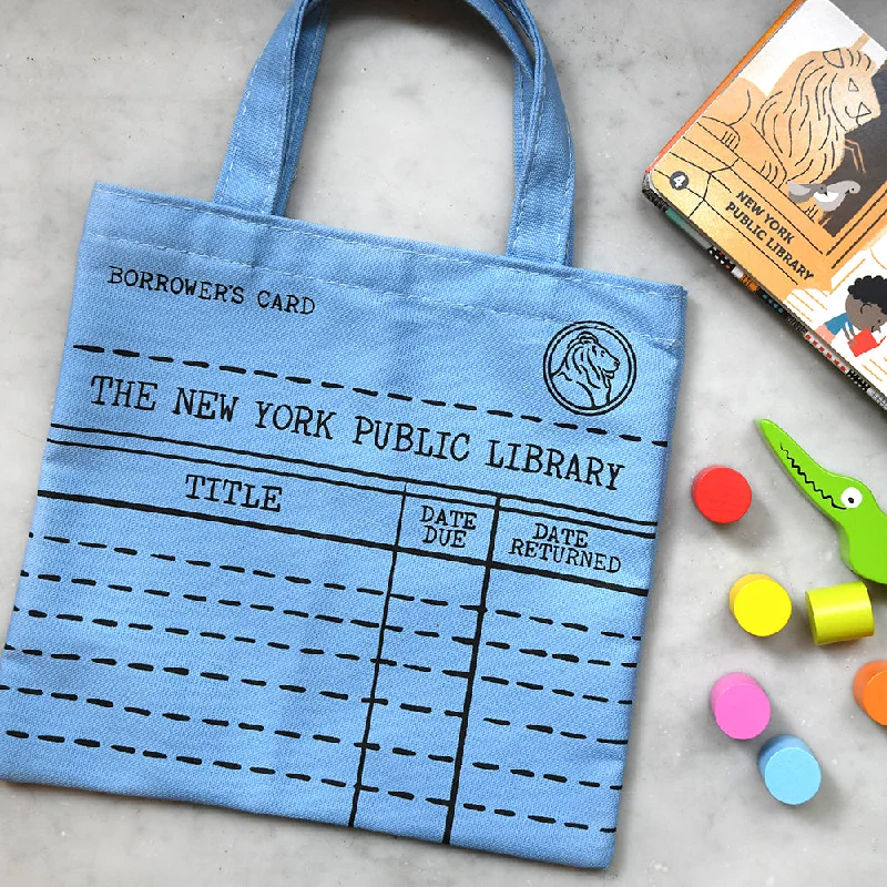 NYPL Library Card Kids Mini Tote Bag