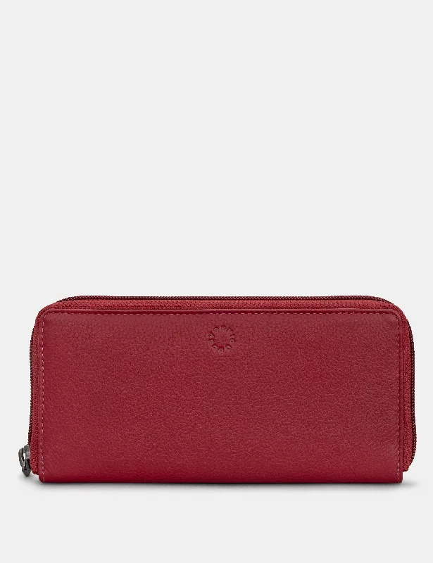 Cherry Red Leather Baxter Purse