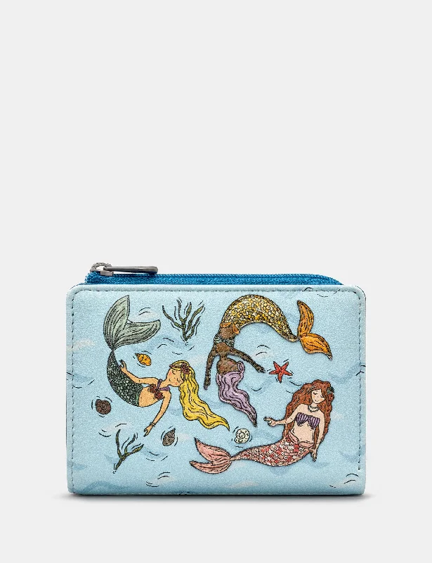 Mermaid Dance Leather Flap Over Purse