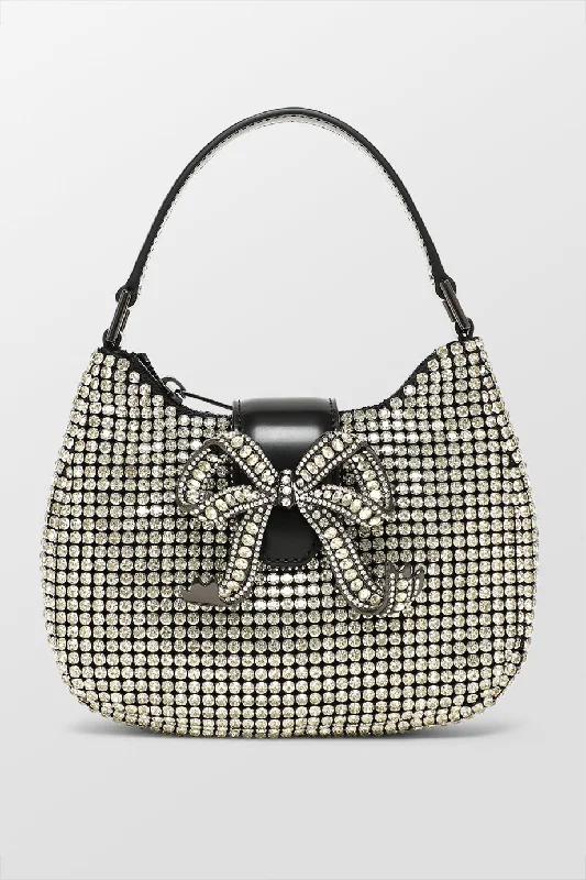 Diamante Crescent Bow Bag