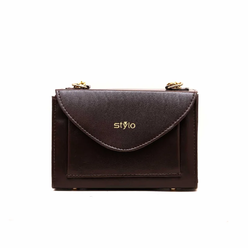 Brown Casual Shoulder Bag P55382