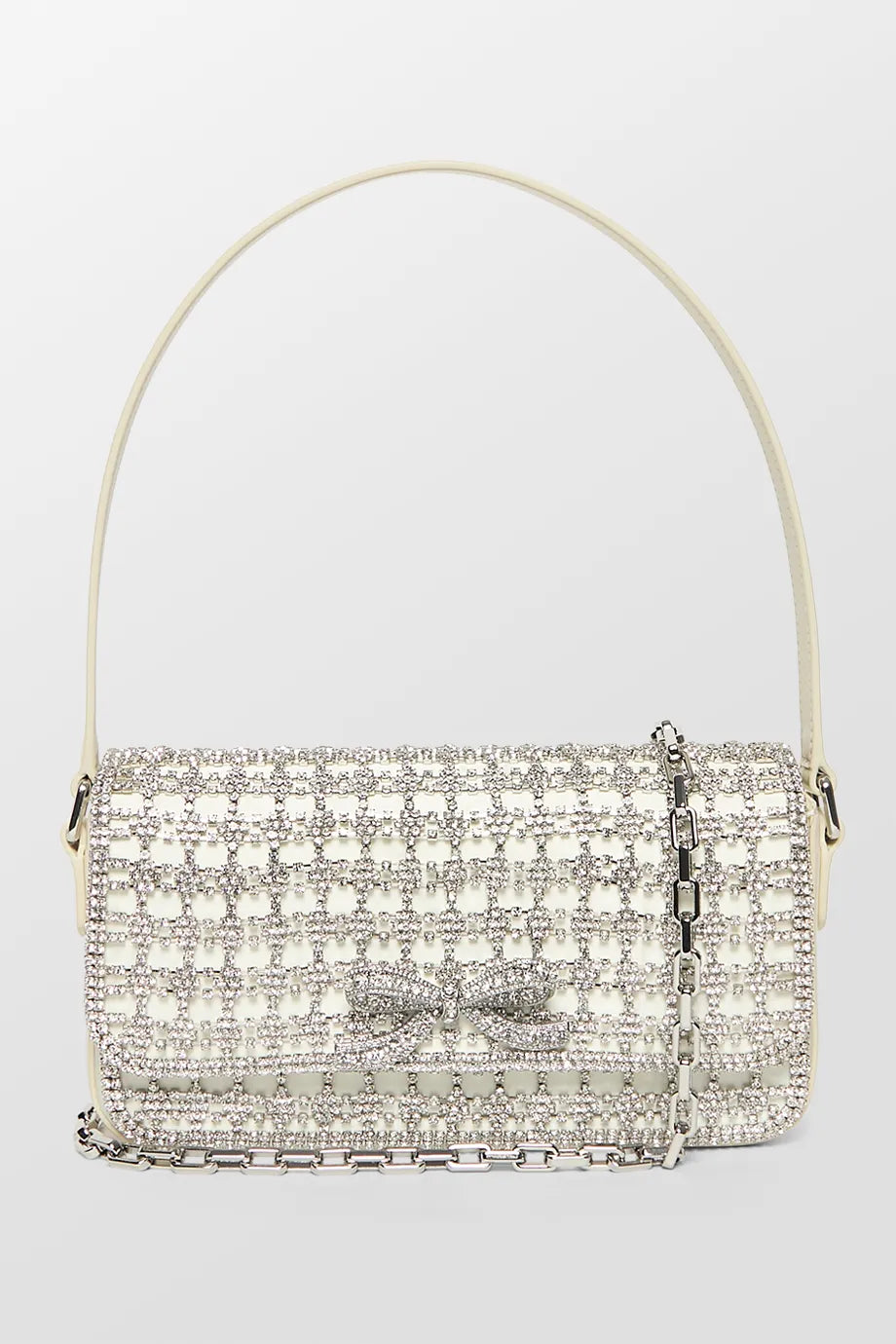 Crystal Bow Baguette Bag