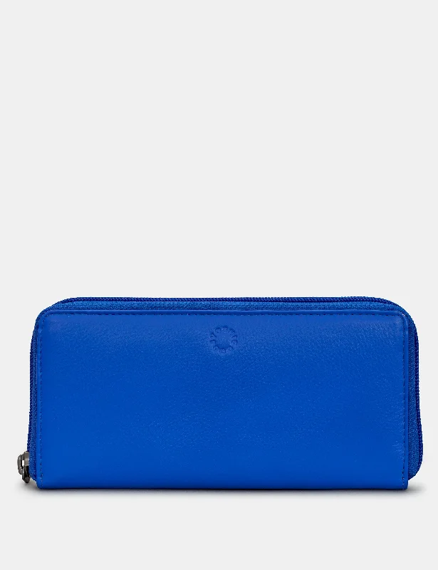 Blue Leather Baxter Purse