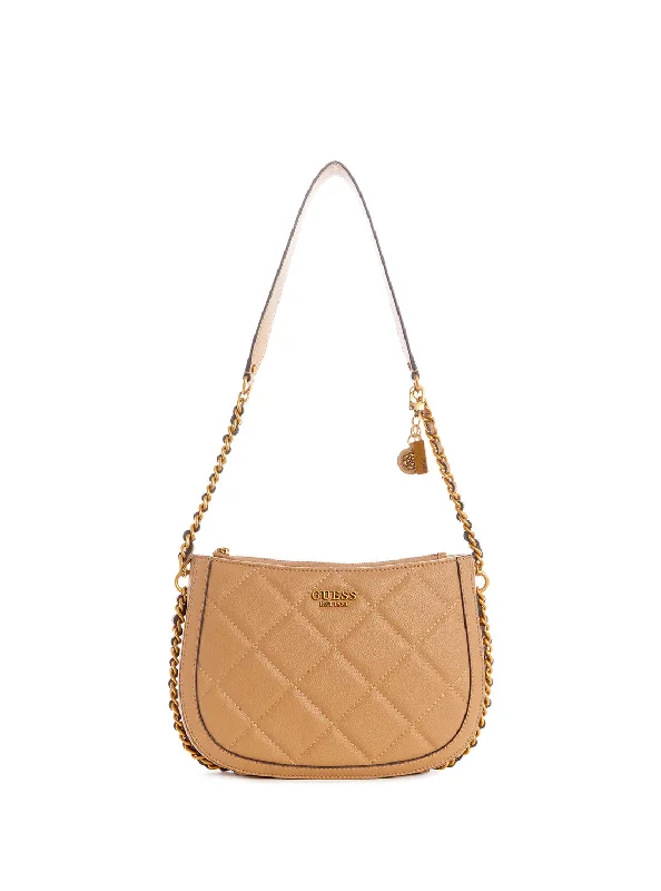 Beige Abey Hobo Shoulder Bag