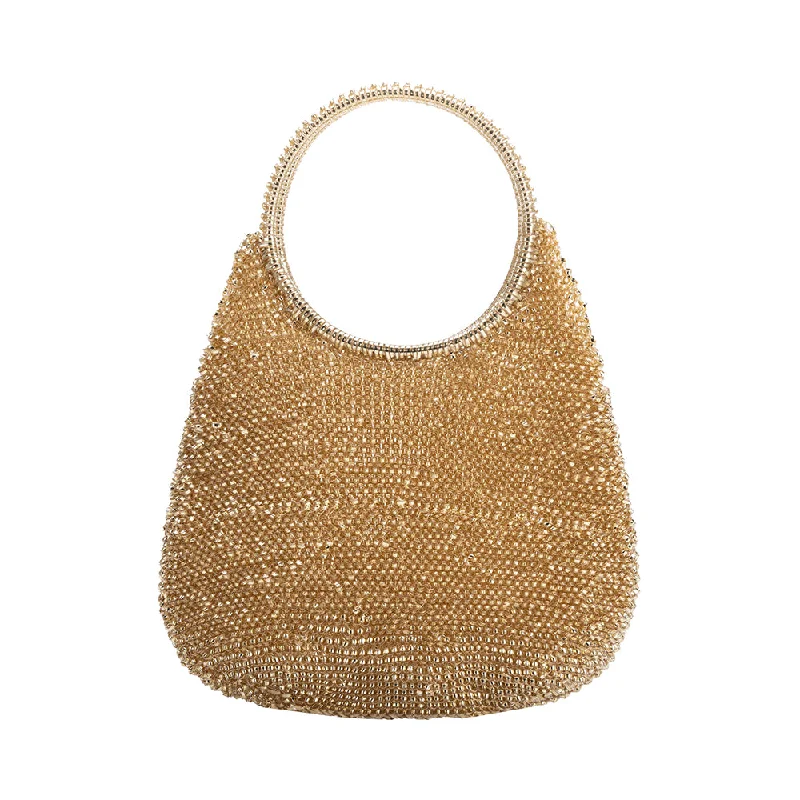 Tiffany Gold Crochet Jelly Top Handle Bag - FINAL SALE