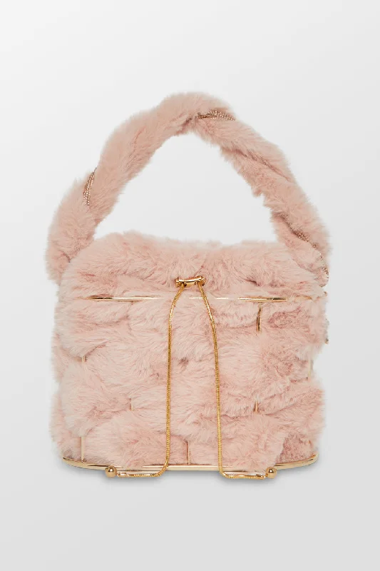 Super Holli Fluffy Top Handle Bag