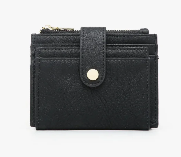 Jen and Co Black Odelia Card Wallet