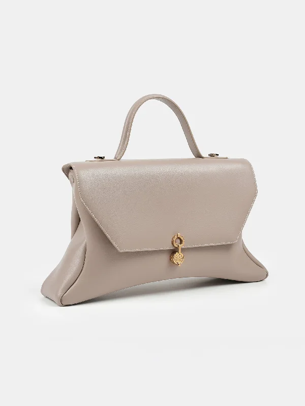 Rococo Corn Leather Bag - SAND