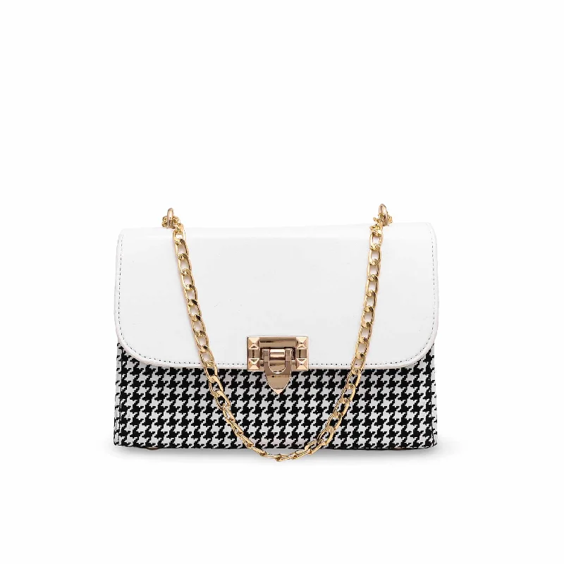 White Formal Shoulder Bag P55656