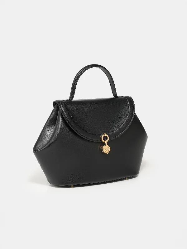 The Miro Corn Leather Bag - BLACK