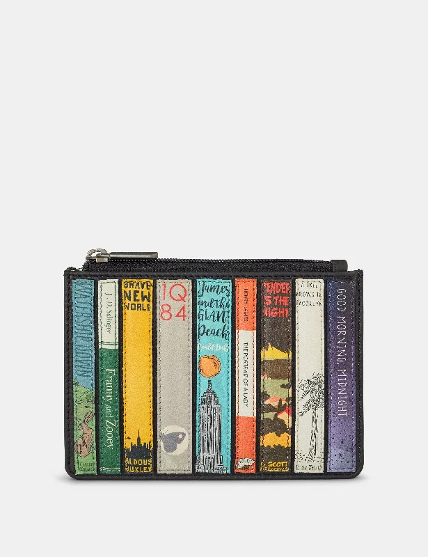 Bookworm Black Leather Franklin Purse