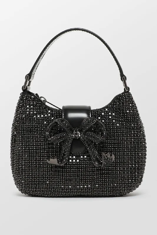 Diamante Crescent Bow Bag