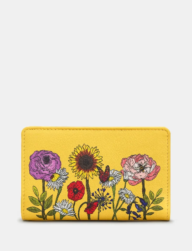 Wildflowers Leather Oxford Purse