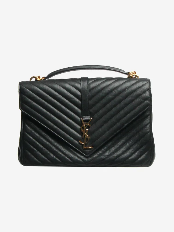 Saint Laurent Black Envelope shoulder bag - size