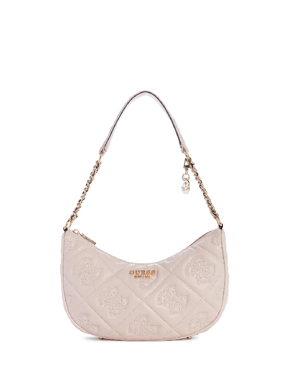 Beige Logo Marieke Shoulder Bag