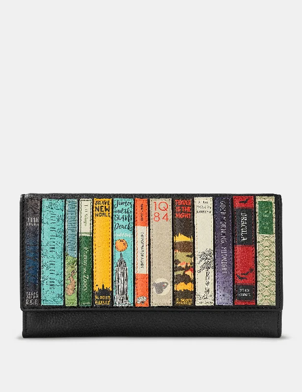 Bookworm Black Leather Hudson Purse