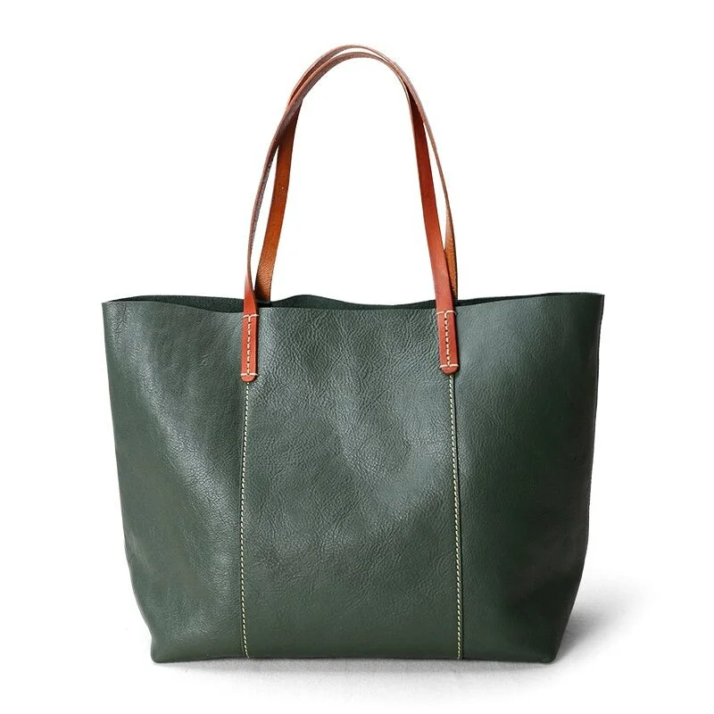 Luxury Genuine Leather Casual Tote Bag