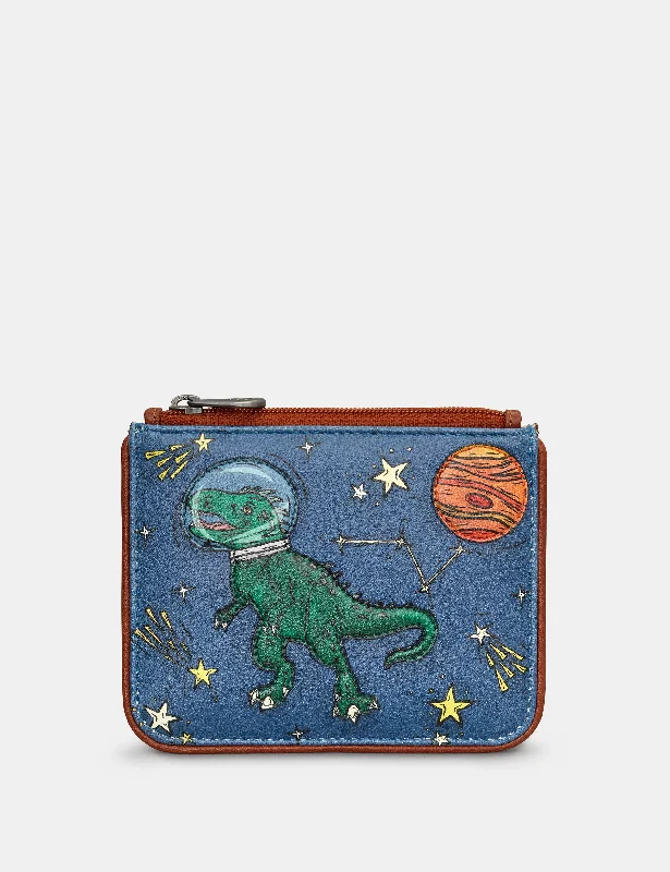 Lost in Space Zip Top Leather Purse