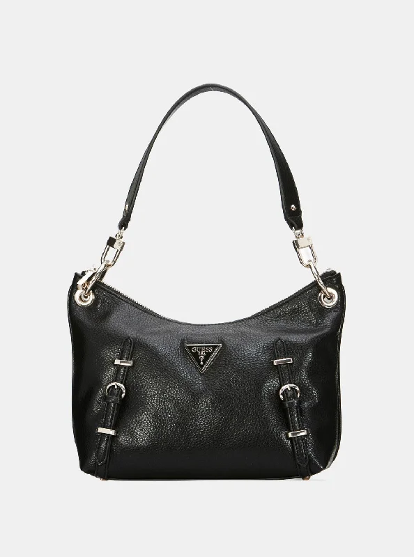 Black Levia Top Zip Shoulder Bag