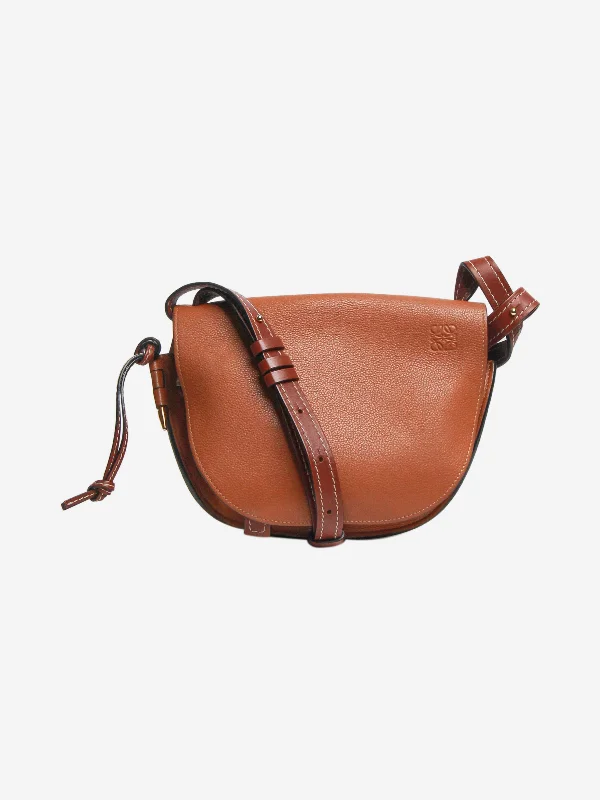 Tan small Gate shoulder bag